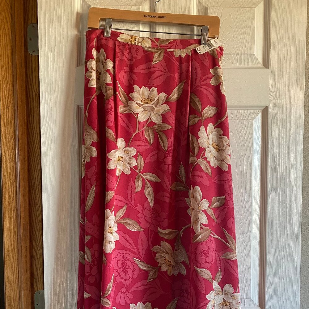 Talbots Floral Long Skirt